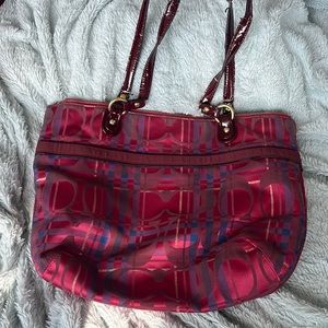 Authentic COACH Poppy Tartan Shoulder Bag - Signature Plaid Pattern